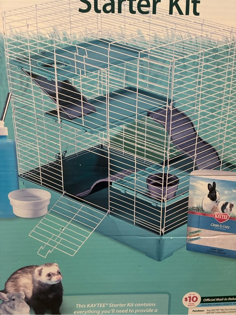 Kaytee Chinchilla or Ferret Starter Habitat - Green